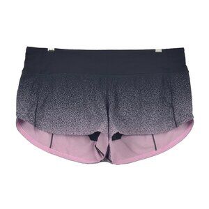lululemon Speed Up Short Size 8 in Ombre Speckle Vintage Pink & Black